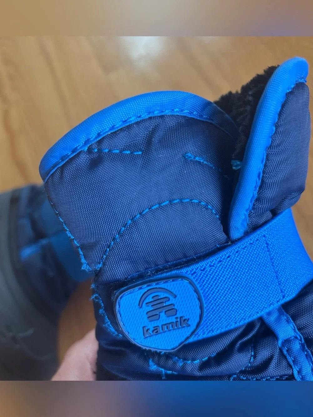 Kamik Snowbug 5 Snow Boots Navy Blue Winter Clothes Waterproof Boys Sz 7 Toddler